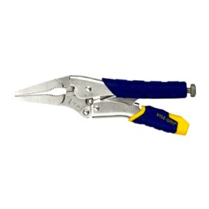 FAST RELEASE LONG NOSE LOCKING PLIERS WITH WIRE CUTTER